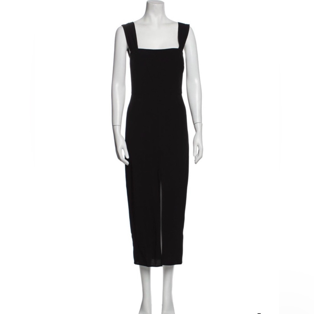 NWOT Reformation Black Square Neck Tank Dress